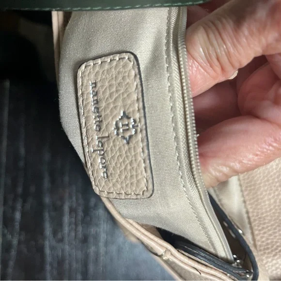 Nanette Lepore pebbled vegan leather backpack in a light pink or beige color. - Picture 4 of 9